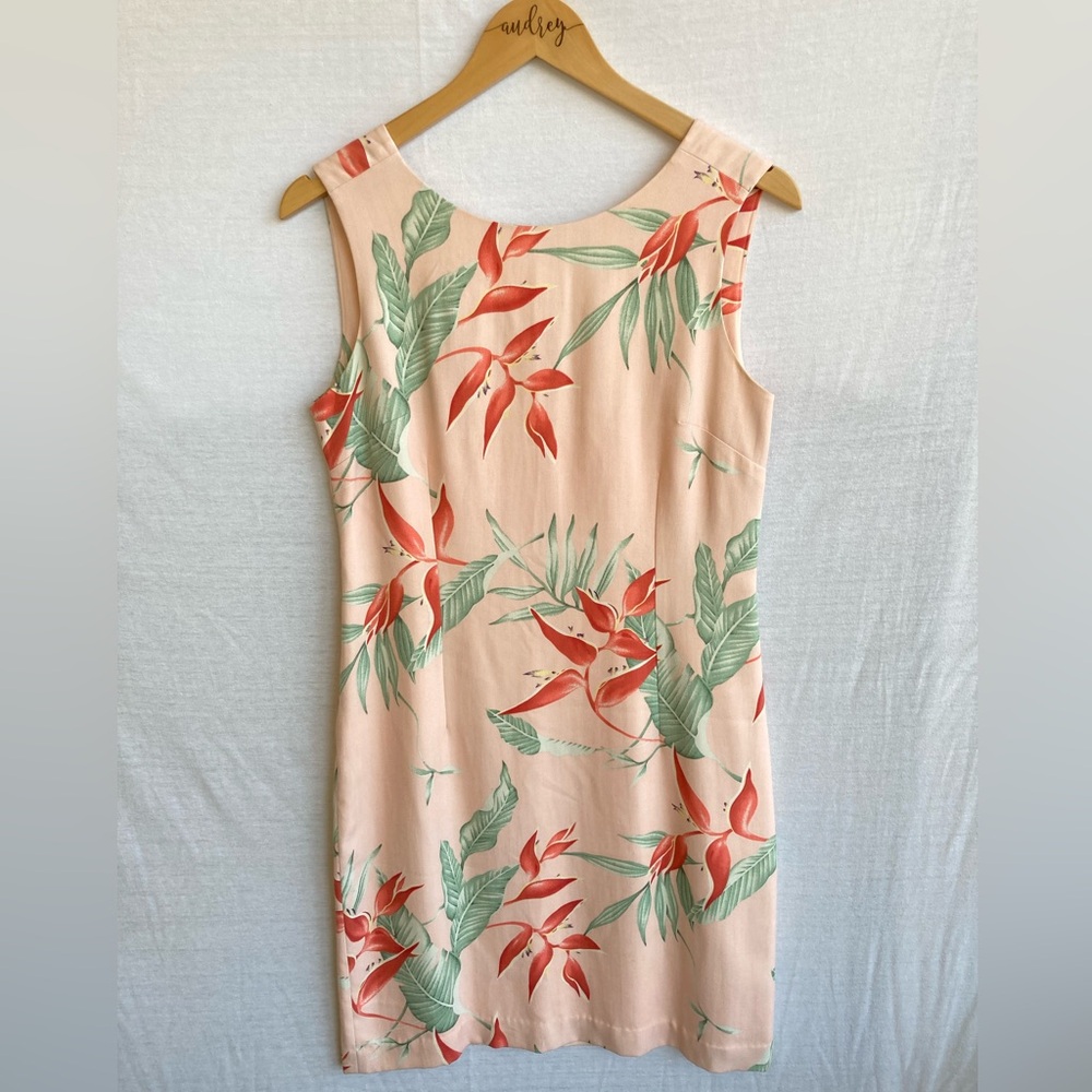 Tommy Bahama Silk Tropical Shift Dress Size 8